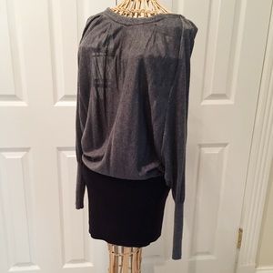 Gorgeous black/gray sweater dress | BCBG MaxAzria
